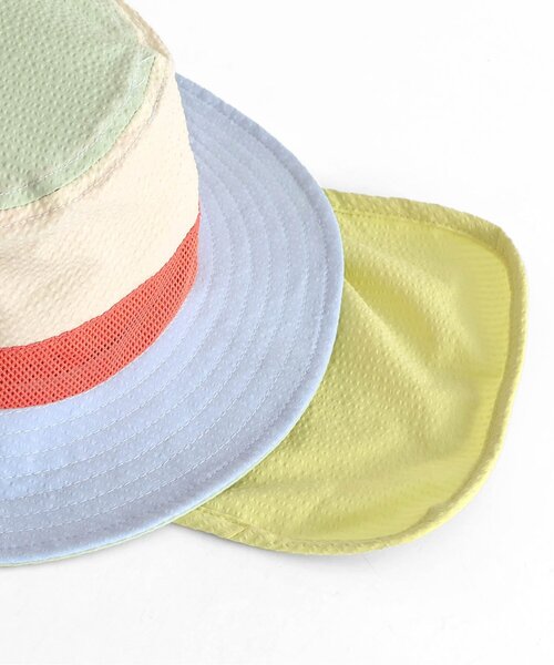 BREEZE（ブリーズ）の「【UVカット・保冷剤収納可】サッカーアウトドアハット（ハット・キッズ・ピンク/ブルー/オフホワイト・50/52/54/56/58）」の8枚目の写真