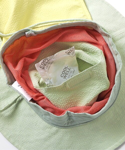 BREEZE（ブリーズ）の「【UVカット・保冷剤収納可】サッカーアウトドアハット（ハット・キッズ・ピンク/ブルー/オフホワイト・50/52/54/56/58）」の5枚目の写真