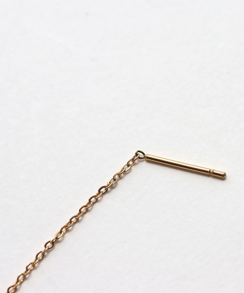 abaskdesign(アバスクデザイン)の「金属アレルギー対応 ロングパールステンレスピアス(ピアス(両耳用)・レディース・ゴールド・FREE)」の10枚目の写真