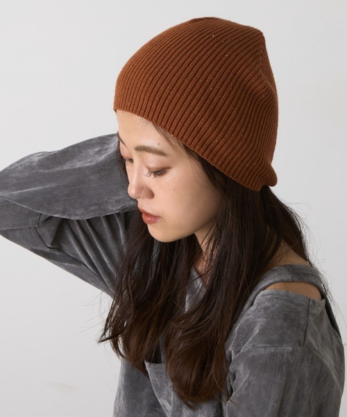 CIAOPANIC TYPY（チャオパニックティピー）の「スパンコールビーニー（ニットキャップ/ビーニー・レディース・アイボリー/ブラック/レッド/ライトブラウン/グレー・ONE SIZE）」の4枚目の写真