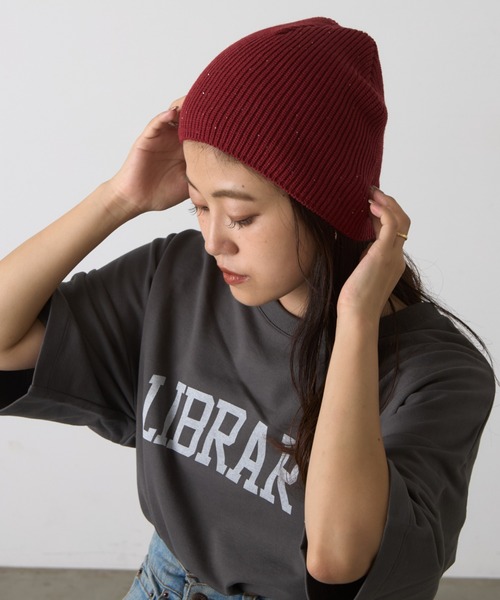CIAOPANIC TYPY（チャオパニックティピー）の「スパンコールビーニー（ニットキャップ/ビーニー・レディース・アイボリー/ブラック/レッド/ライトブラウン/グレー・ONE SIZE）」の14枚目の写真