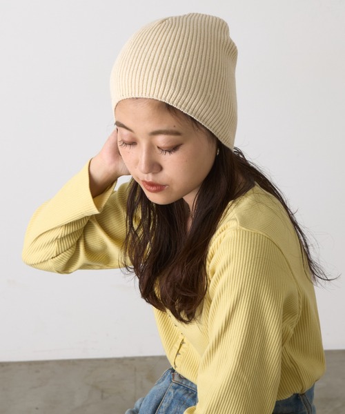 CIAOPANIC TYPY（チャオパニックティピー）の「スパンコールビーニー（ニットキャップ/ビーニー・レディース・アイボリー/ブラック/レッド/ライトブラウン/グレー・ONE SIZE）」の6枚目の写真