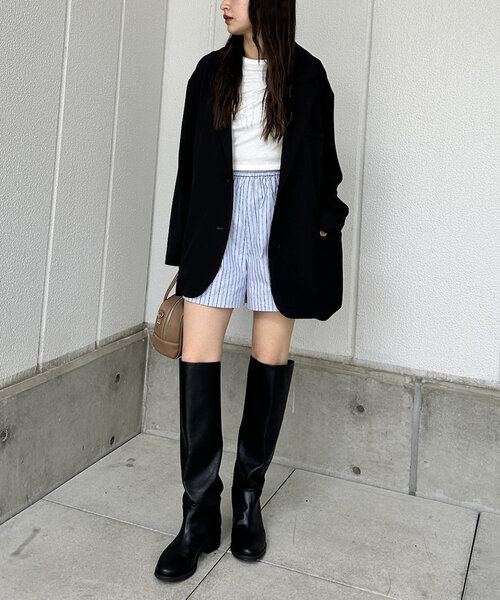 mline（エムライン）の「[mline]ロゴストライプショートパンツ（その他パンツ・レディース・ブルー/ベージュ・FREE）」の18枚目の写真