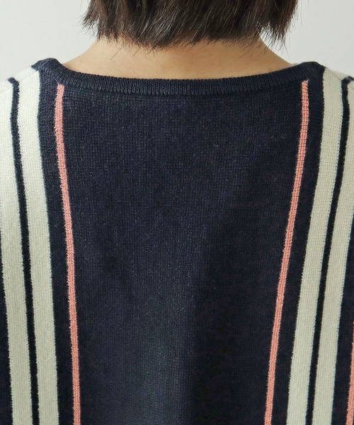 【セール】ライン ニットベスト（ベスト）｜PAR ICI（パーリッシィ）