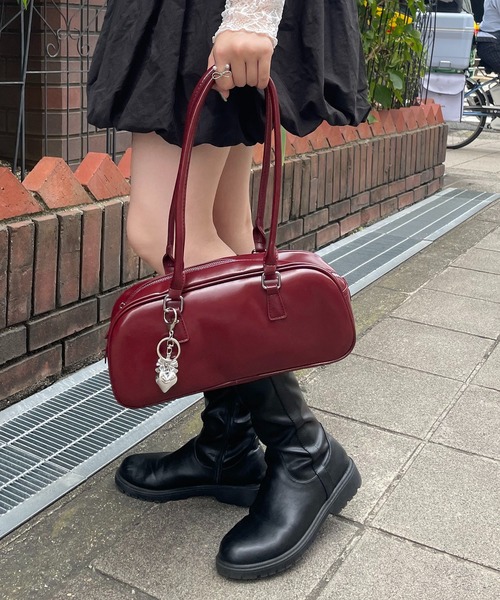 nomnom（ノムノム）の「【nomnom】シルバーリボンハートキーリング/キーホルダー（キーホルダー・レディース・シルバー・FREE）」の10枚目の写真