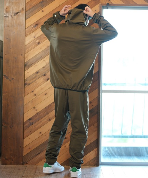 Championチャンピオン 撥水ストレッチフルジップパーカーセットアップ Champion パーカー CHAMPION/チャンピオン ハイネックジップ