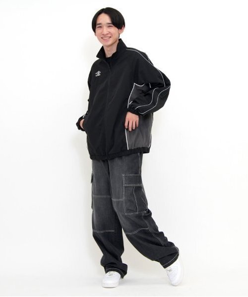 GLAZOS（グラソス）の「【大人向けサイズあり】パイピングジップアップジャケット（ブルゾン・キッズ・ブラック/ネイビー・S/M/L/LL）」の9枚目の写真