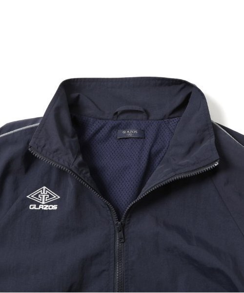 GLAZOS（グラソス）の「【大人向けサイズあり】パイピングジップアップジャケット（ブルゾン・キッズ・ブラック/ネイビー・S/M/L/LL）」の5枚目の写真