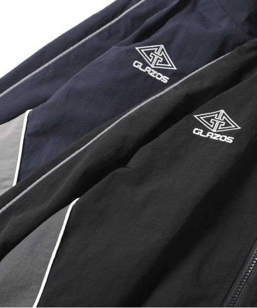 GLAZOS（グラソス）の「【大人向けサイズあり】パイピングジップアップジャケット（ブルゾン・キッズ・ブラック/ネイビー・S/M/L/LL）」の15枚目の写真