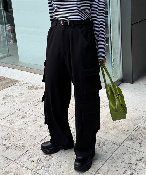 CIAOPANIC（チャオパニック）の「フォースカーゴスラックス（その他パンツ・レディース・ネイビー/ブラック/チャコールグレー・MEDIUM/LARGE）」の14枚目の写真