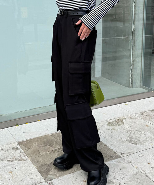 CIAOPANIC（チャオパニック）の「フォースカーゴスラックス（その他パンツ・レディース・ネイビー/ブラック/チャコールグレー・MEDIUM/LARGE）」の12枚目の写真