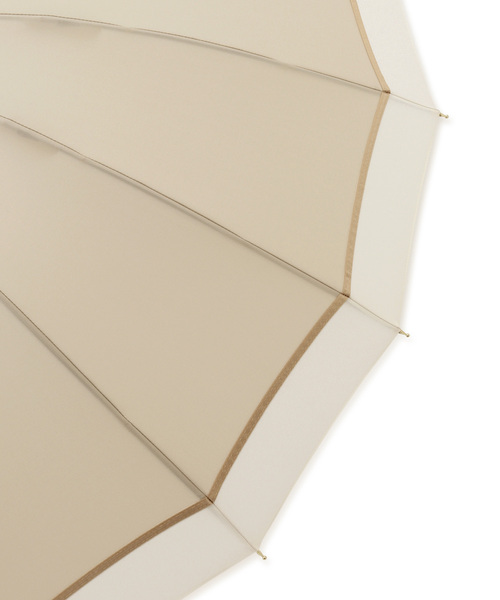 ROPE' PICNIC（ロペピクニック）の「【Wpc.】晴雨兼用/16本切り継ぎラインロングアンブレラ（長傘・レディース・ベージュ/ネイビー/グレー系その他・FREE）」の5枚目の写真