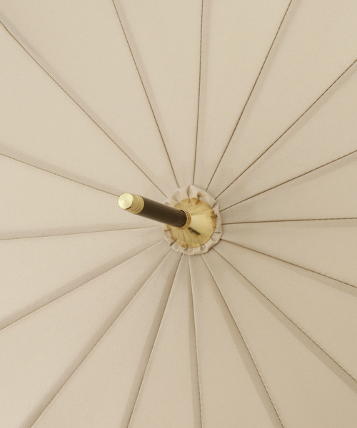 ROPE' PICNIC（ロペピクニック）の「【Wpc.】晴雨兼用/16本切り継ぎラインロングアンブレラ（長傘・レディース・ベージュ/ネイビー/グレー系その他・FREE）」の6枚目の写真