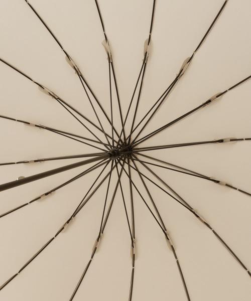 ROPE' PICNIC（ロペピクニック）の「【Wpc.】晴雨兼用/16本切り継ぎラインロングアンブレラ（長傘・レディース・ベージュ/ネイビー/グレー系その他・FREE）」の7枚目の写真