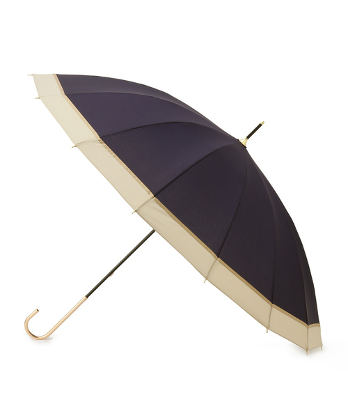 ROPE' PICNIC（ロペピクニック）の「【Wpc.】晴雨兼用/16本切り継ぎラインロングアンブレラ（長傘・レディース・ベージュ/ネイビー/グレー系その他・FREE）」の11枚目の写真