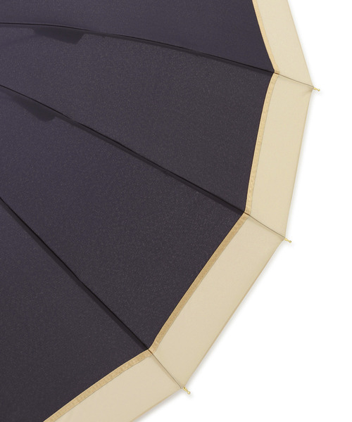 ROPE' PICNIC（ロペピクニック）の「【Wpc.】晴雨兼用/16本切り継ぎラインロングアンブレラ（長傘・レディース・ベージュ/ネイビー/グレー系その他・FREE）」の12枚目の写真