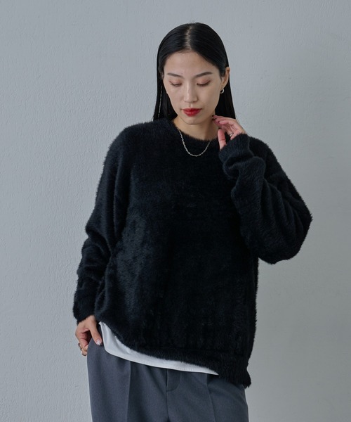 COLONY 2139（コロニートゥーワンスリーナイン）の「テックシャギープルオーバー（ニット/セーター・メンズ・ブラック/グレー/イエロー・MEDIUM/LARGE）」の5枚目の写真