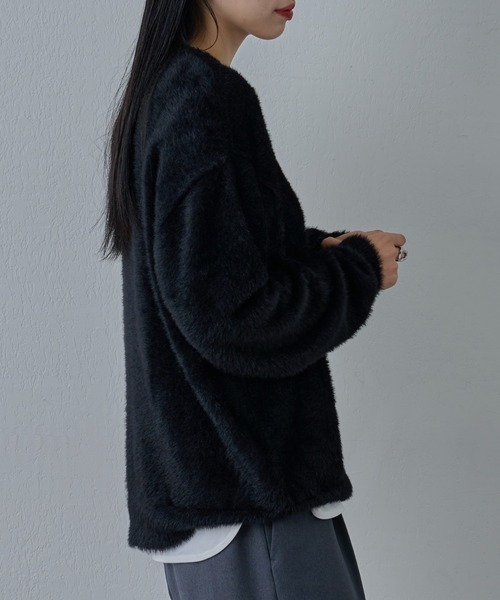 COLONY 2139（コロニートゥーワンスリーナイン）の「テックシャギープルオーバー（ニット/セーター・メンズ・ブラック/グレー/イエロー・MEDIUM/LARGE）」の6枚目の写真