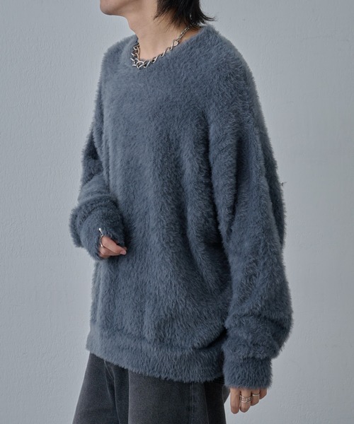 COLONY 2139（コロニートゥーワンスリーナイン）の「テックシャギープルオーバー（ニット/セーター・メンズ・ブラック/グレー/イエロー・MEDIUM/LARGE）」の10枚目の写真