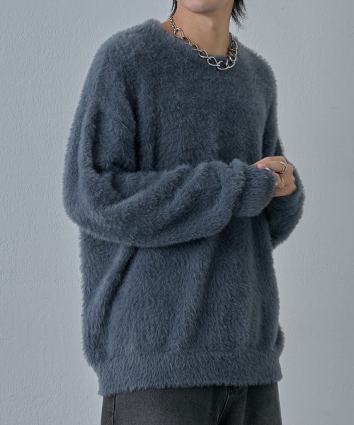 COLONY 2139（コロニートゥーワンスリーナイン）の「テックシャギープルオーバー（ニット/セーター・メンズ・ブラック/グレー/イエロー・MEDIUM/LARGE）」の12枚目の写真