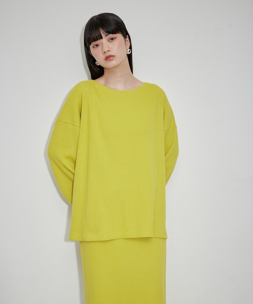 MILLER（ミラー）の「【Miller for ADAM ET ROPE】別注WAFFLE L/S TEE（Tシャツ/カットソー・レディース・ブラック/パープル/ミント・FREE）」の15枚目の写真