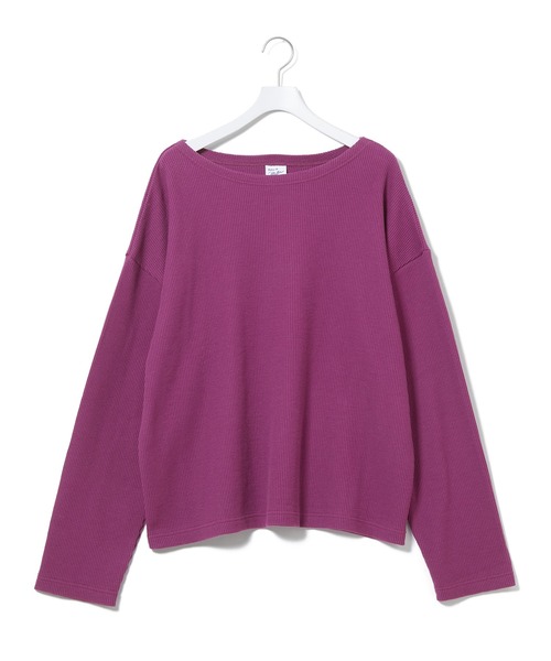 MILLER（ミラー）の「【Miller for ADAM ET ROPE】別注WAFFLE L/S TEE（Tシャツ/カットソー・レディース・ブラック/パープル/ミント・FREE）」の16枚目の写真