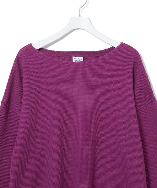 MILLER（ミラー）の「【Miller for ADAM ET ROPE】別注WAFFLE L/S TEE（Tシャツ/カットソー・レディース・ブラック/パープル/ミント・FREE）」の18枚目の写真