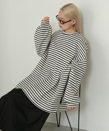 【forksy.】エブリデイオーバーサイズスウェッティーシャツブラック系