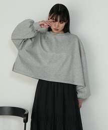 【forksy.】エブリデイオーバーサイズスウェッティーシャツ杢グレー