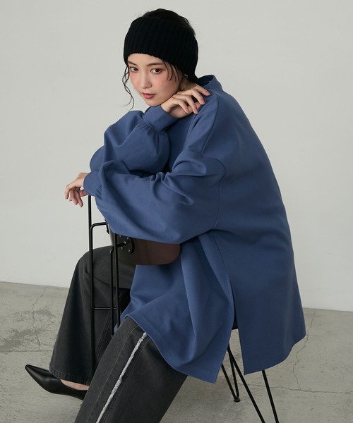 トップス shop faerie waffle boxy MTM (navy) トップス shop faerie waffle boxy MTM (navy) Mens Cotton Waffle ¼