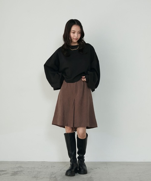 forksy.】エブリデイオーバーサイズスウェッティーシャツ forksy