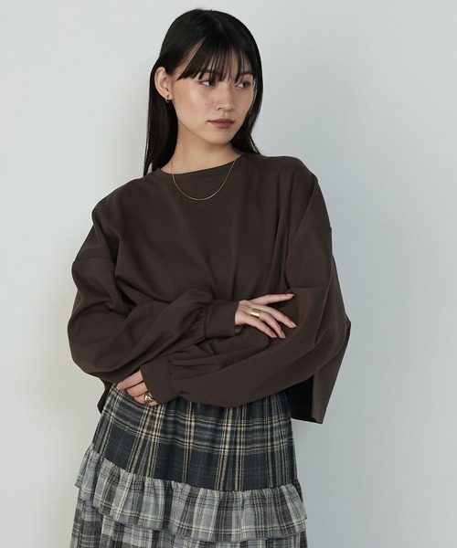 forksy.】エブリデイオーバーサイズスウェッティーシャツ forksy