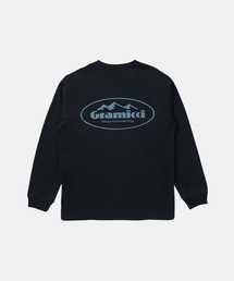 LIBEIRO ロゴ入り ブラック長袖カットソー Tシャツ/カットソー（ブラック/黒色系・長袖）ファッション通販