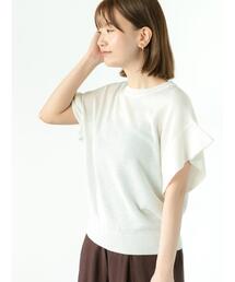 フレアスリーブニット