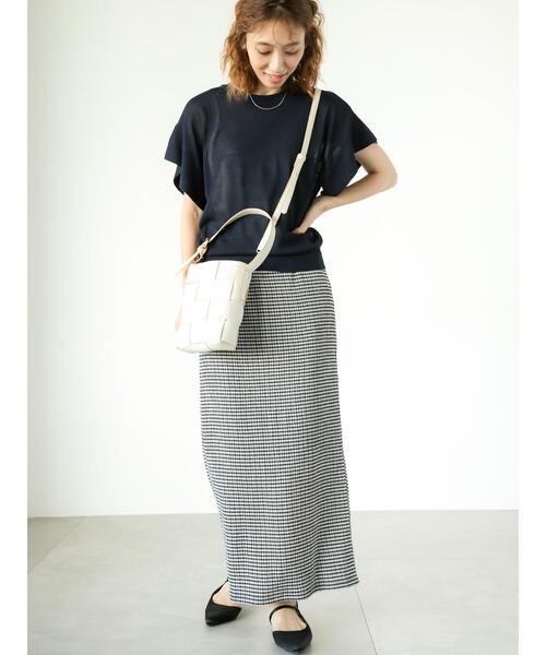 Lugnoncure（ルノンキュール）の「フレアスリーブニット（ニット/セーター・レディース・オフホワイト/ネイビー・F）」の7枚目の写真