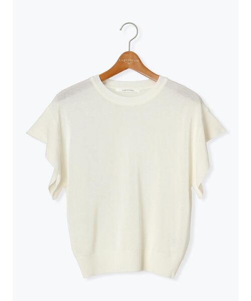 Lugnoncure（ルノンキュール）の「フレアスリーブニット（ニット/セーター・レディース・オフホワイト/ネイビー・F）」の11枚目の写真