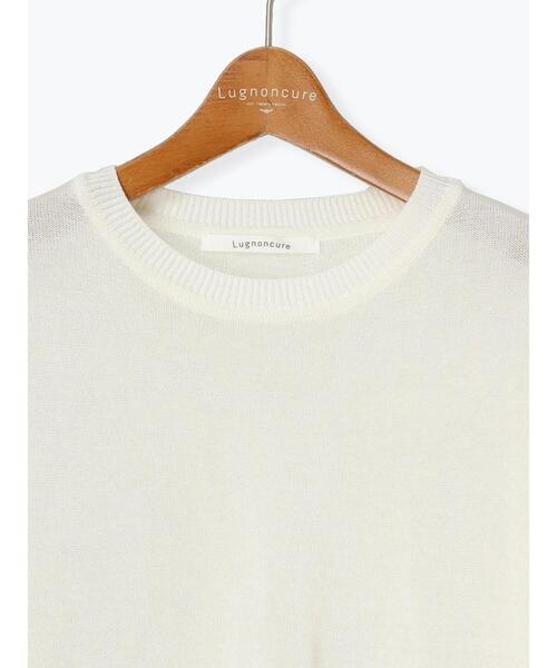 Lugnoncure（ルノンキュール）の「フレアスリーブニット（ニット/セーター・レディース・オフホワイト/ネイビー・F）」の13枚目の写真