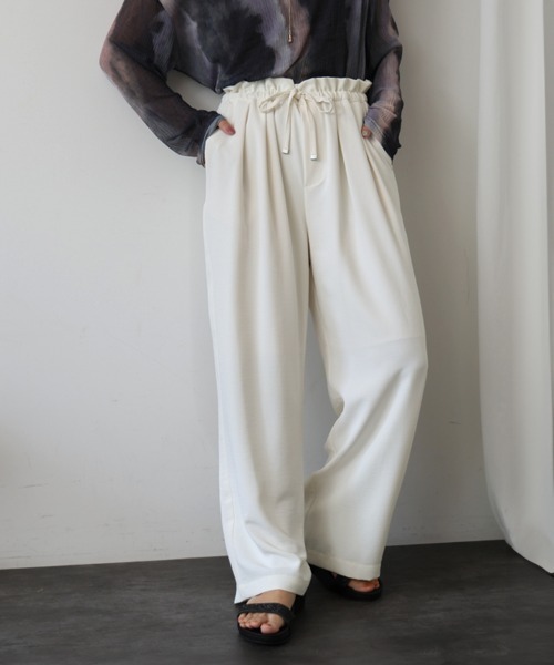 Bou Jeloud(ブージュルード)の「キリュウドロストパンツ(その他パンツ・レディース・キャメル/ブラック/オフホワイト・38)」の2枚目の写真