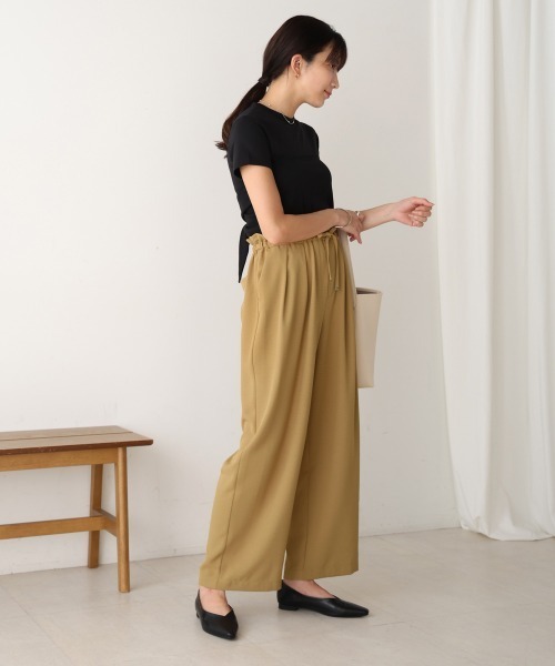 Bou Jeloud(ブージュルード)の「キリュウドロストパンツ(その他パンツ・レディース・キャメル/ブラック/オフホワイト・38)」の17枚目の写真