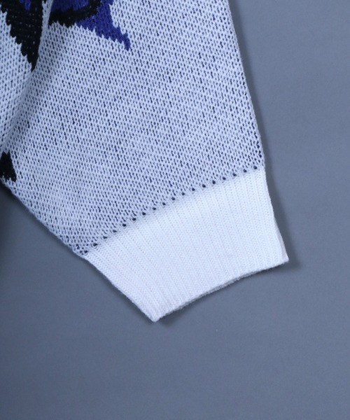 ANPAS（アンパス）の「Jacquard Fabric Allover Pattern Animal Knit/総柄 アニマル柄 ジャガード ニット レディース メンズ（ニット/セーター・メンズ・ブラック系その他/ホワイト系その他/グリーン系その他/ホワイト系その他2/ホワイト系その他3/ブルー系その他/ホワイト系その他4/グレー系その他・M/L）」の12枚目の写真