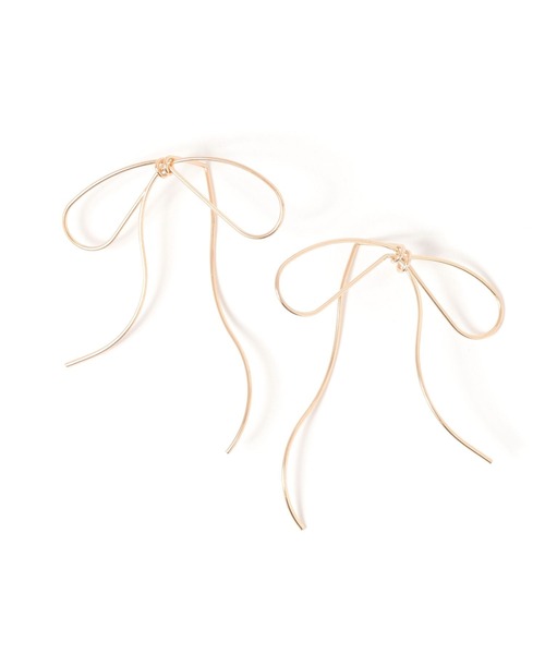 LAKOLE(ラコレ)の「ラインリボンピアス / 144546(ピアス(両耳用)・レディース・その他1/その他2・FREE)」の2枚目の写真