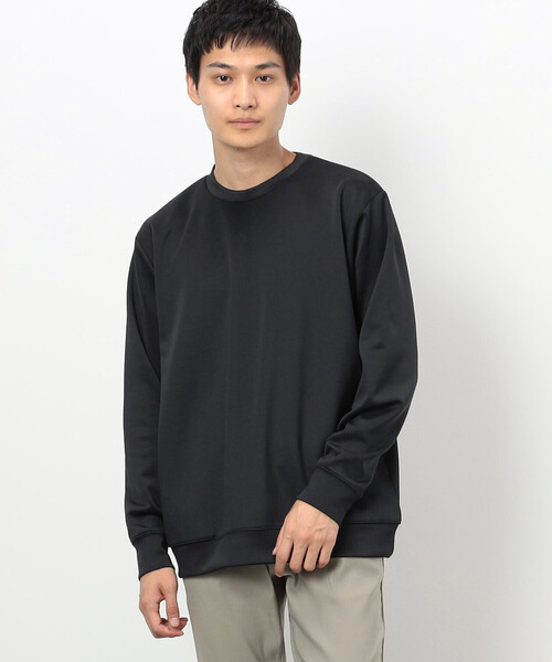 COMME CA ISM(コムサイズム)の「ストレッチダンボールニット プルオーバー (長袖)(Tシャツ/カットソー・メンズ・ブラック/ホワイト/ボルドー/チャコール・LARGE/MEDIUM)」の4枚目の写真
