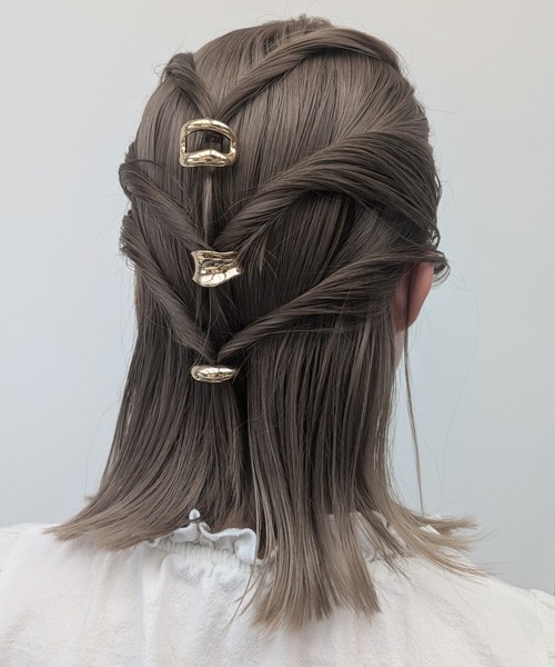 poiregnee（ポワニェ）の「［select］ニュアンス ヘアカフセット（ヘアピン・レディース・ゴールド/シルバー・FREE）」の3枚目の写真