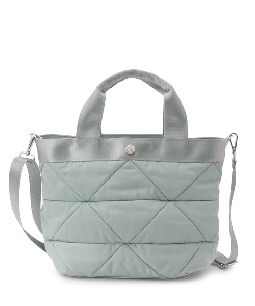 OPAQUE.CLIP（オペークドットクリップ）の「◆【2WAY】トライアングルミドルトートバッグ（トートバッグ・レディース・ベージュ/チャコールグレー/ブラック/グレー系4・00）」の3枚目の写真