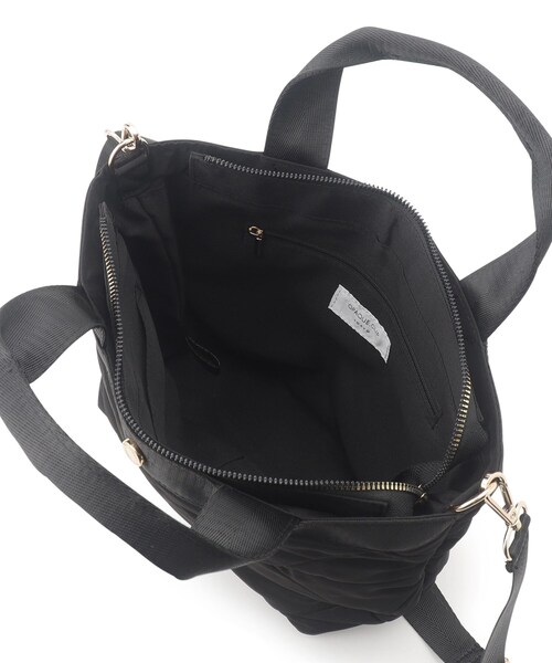 OPAQUE.CLIP（オペークドットクリップ）の「◆【2WAY】トライアングルミドルトートバッグ（トートバッグ・レディース・ベージュ/チャコールグレー/ブラック/グレー系4・00）」の5枚目の写真