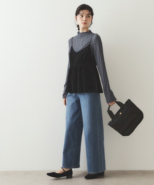 OPAQUE.CLIP（オペークドットクリップ）の「◆【2WAY】トライアングルミドルトートバッグ（トートバッグ・レディース・ベージュ/チャコールグレー/ブラック/グレー系4・00）」の14枚目の写真