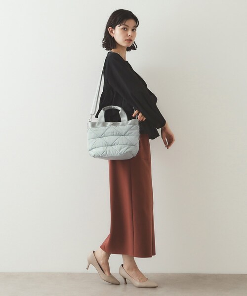 OPAQUE.CLIP（オペークドットクリップ）の「◆【2WAY】トライアングルミドルトートバッグ（トートバッグ・レディース・ベージュ/チャコールグレー/ブラック/グレー系4・00）」の20枚目の写真