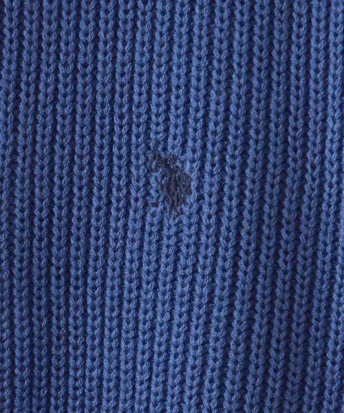 U.S. POLO ASSN.（ユーエスポロアッスン）の「U.S. POLO ASSN./ユーエスポロアッスン ハーフジップニット（ニット/セーター・メンズ・ブラック/アイボリー/ダークオレンジ/ダークブルー/ベージュ/ネイビー・M/L/LL）」の13枚目の写真