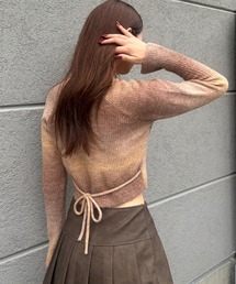 【2024FW】グラデクロップドニット