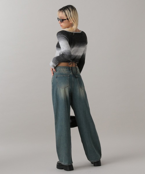 FOREVER 21（フォーエバー トゥエンティーワン）の「【2024FW】グラデクロップドニット（ニット/セーター・レディース・ブラック/ベージュ・FREE）」の22枚目の写真